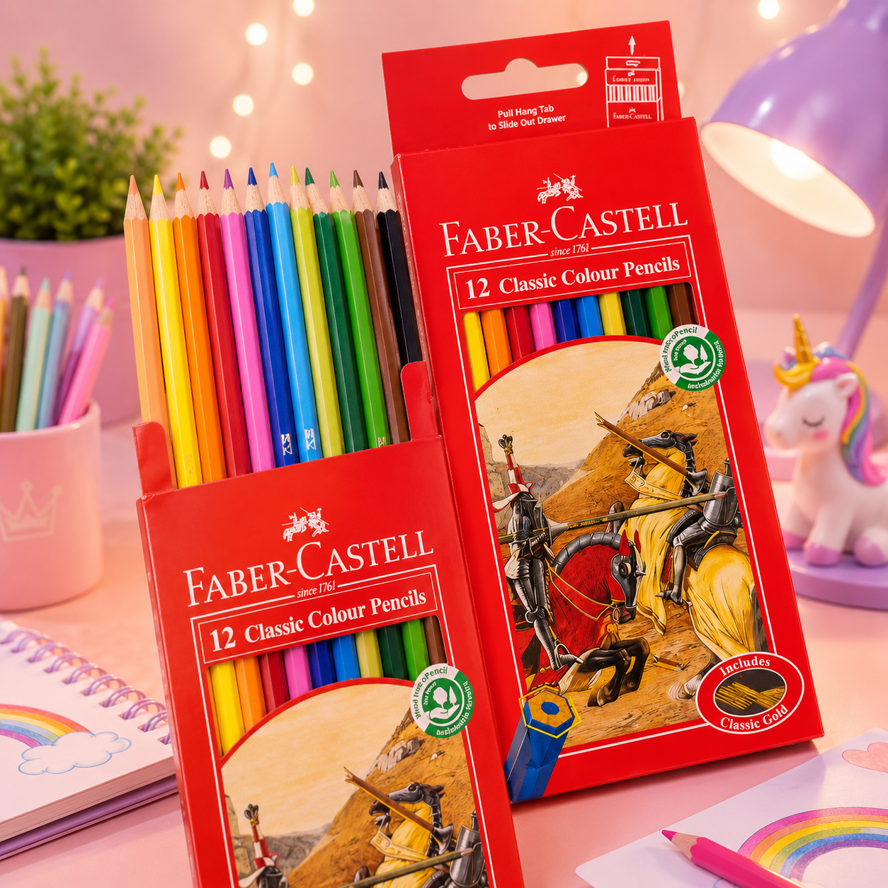 FABER-CASTELL - مدادرنگی 12رنگ  فابرکاستل